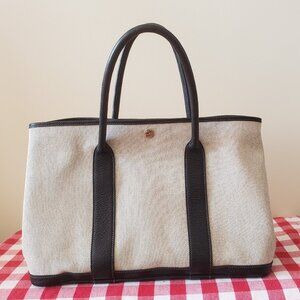 Hermès Garden Party 36 – Black x Gray – Excellent Condition